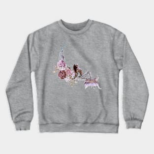 Mermaid Moon Pink Crewneck Sweatshirt